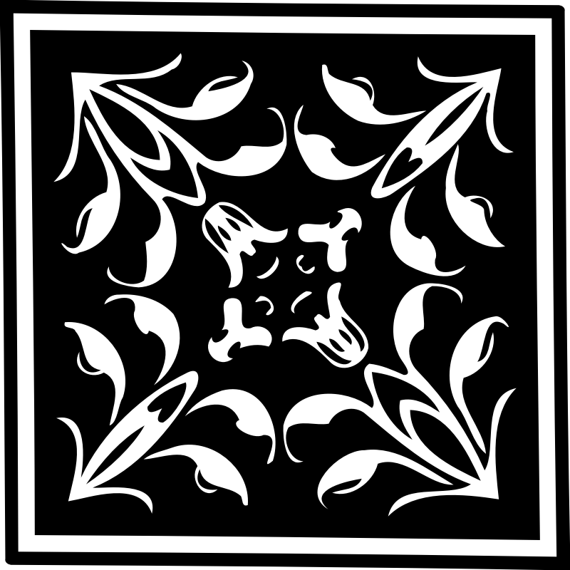 Square ornament 16