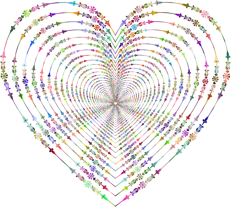 Prismatic Victorian Style Tunnel Heart 3 No Background