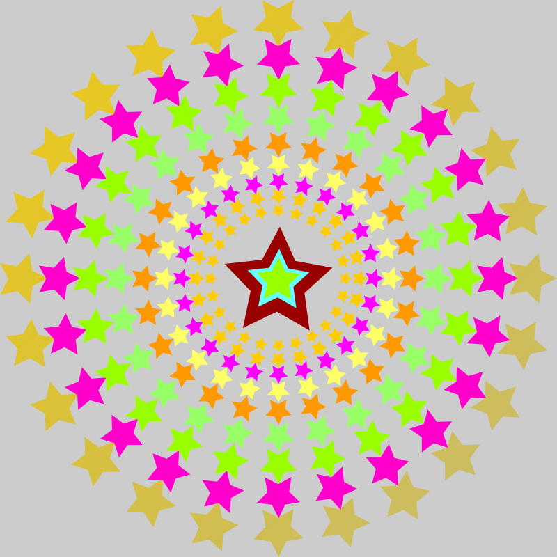 Stars in Circle