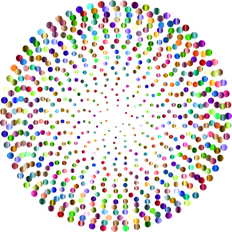 Prismatic Abstract Circles Design 5