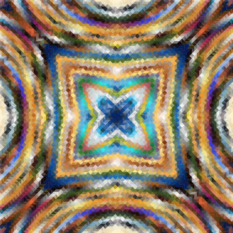 Psychedelic Square Mosaic