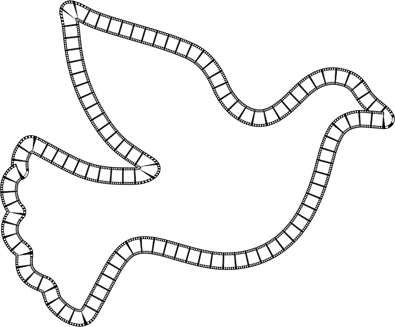Film Strip Peace Dove