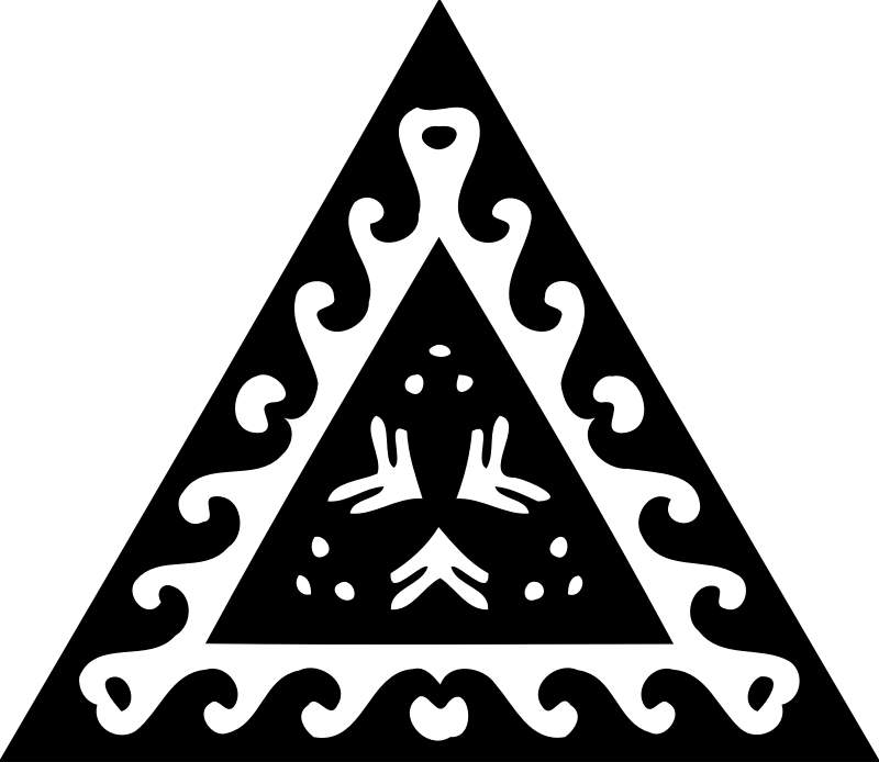 Triangular ornament 25