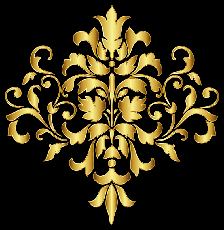 Gold Damask Design