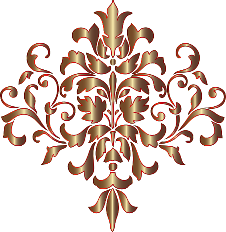 Festive Damask Design No Background