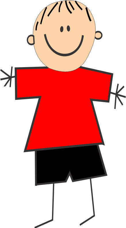 Boy with red shirt