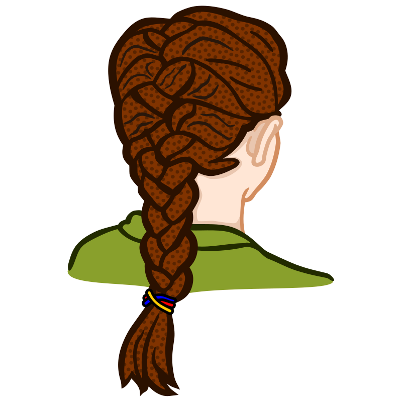french braid - coloured