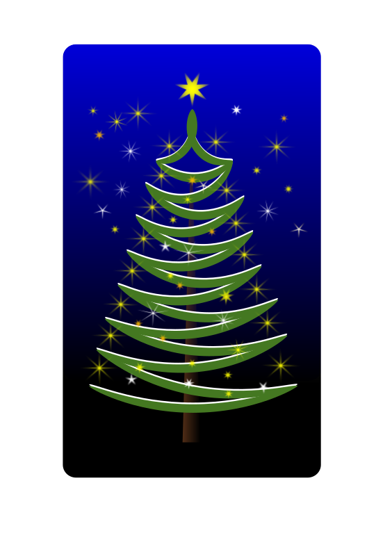 stylized christmas tree