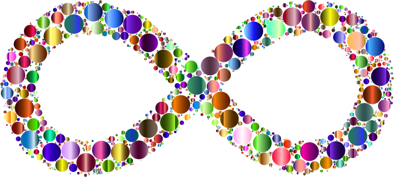Prismatic Infinity Symbol Circles 3