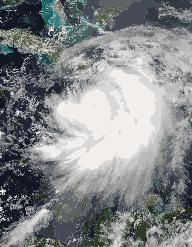 Hurricane Dennis on July 7 2005 1550 UTC