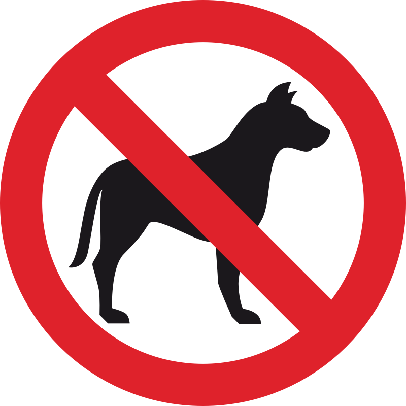 No Dog Sign