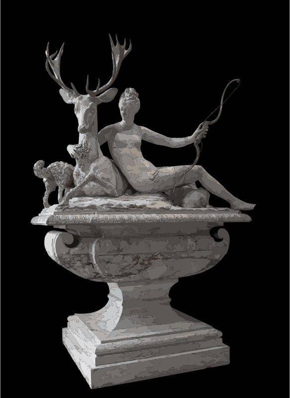 Fontaine Diane Fountain Diana Anet Louvre MR 1581, MR sup 123