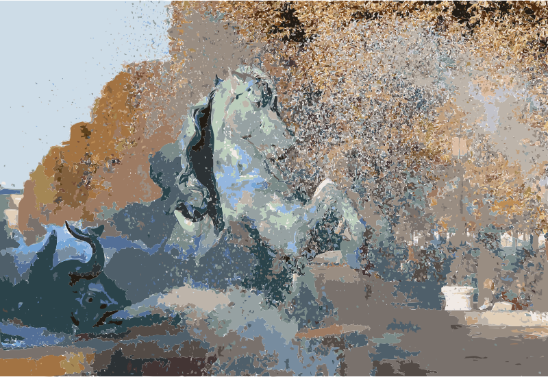 Cheval fontaine fremiet carpeaux