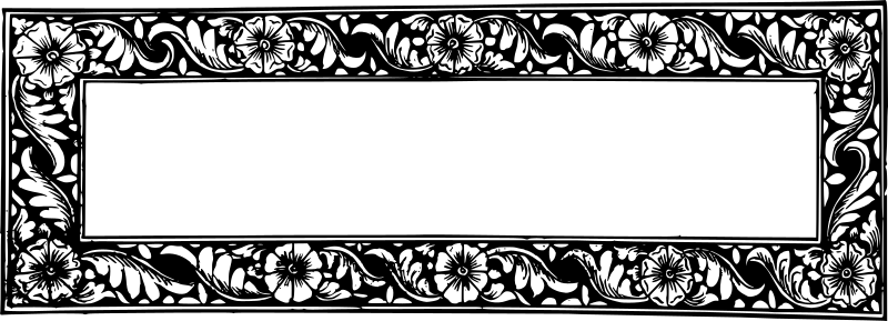Narrow Flower Frame