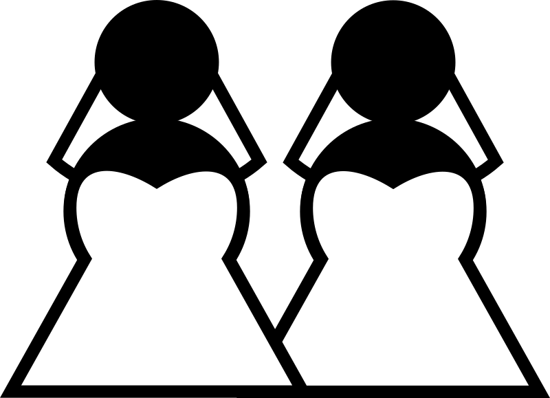 Two Brides Sign