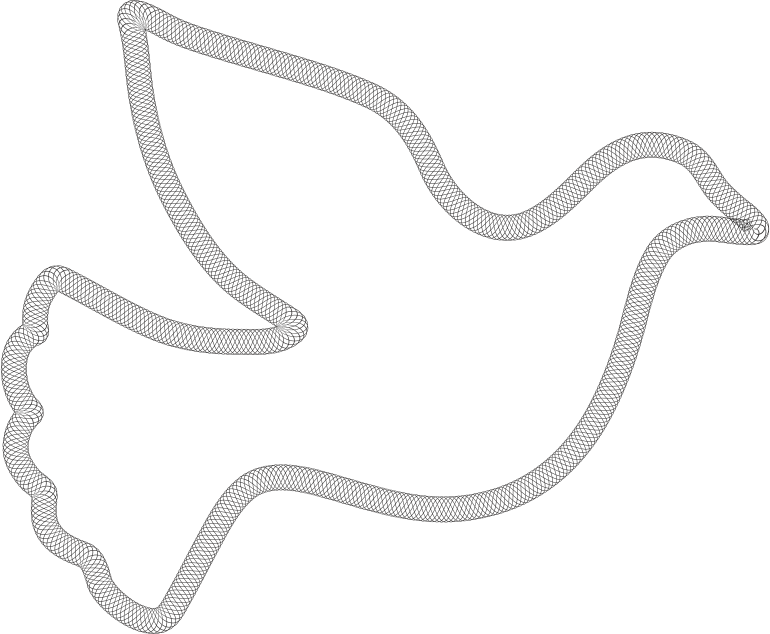 Guilloche Peace Dove
