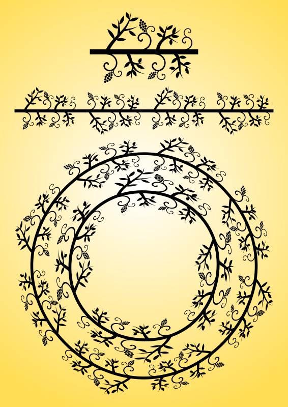Stylized floral ornament