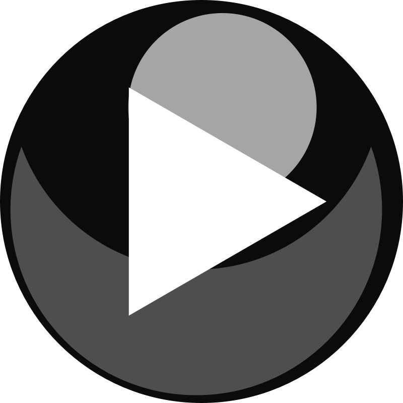 Play button (transparent)