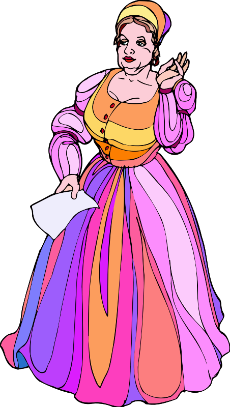 Shakespeare characters - Margaret Page (colour)