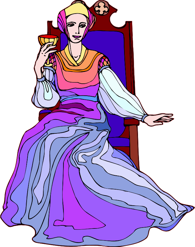 Shakespeare characters - Gertrude (colour)