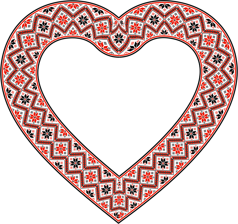 Ornate Floral Heart