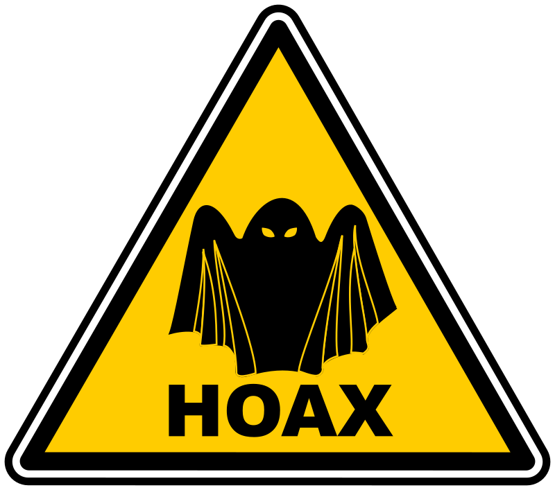 Hoax warning