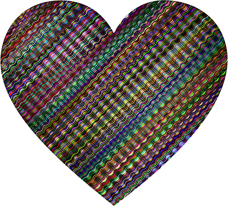 Prismatic Wavy Heart 2