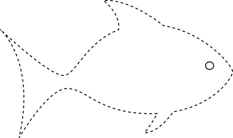 Trace or cut out and color the fish