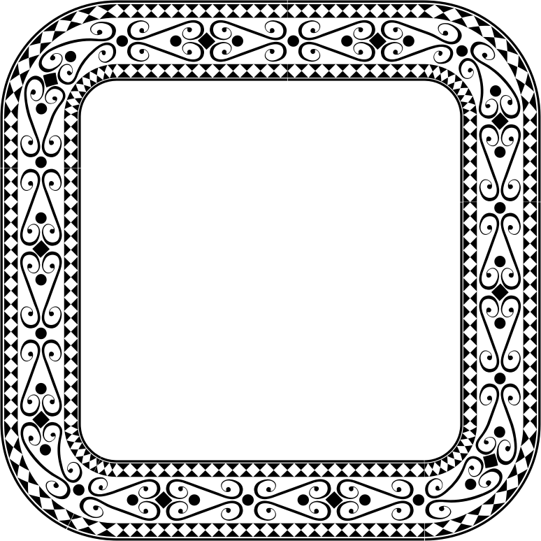 Decorative Ornamental Square Frame 2