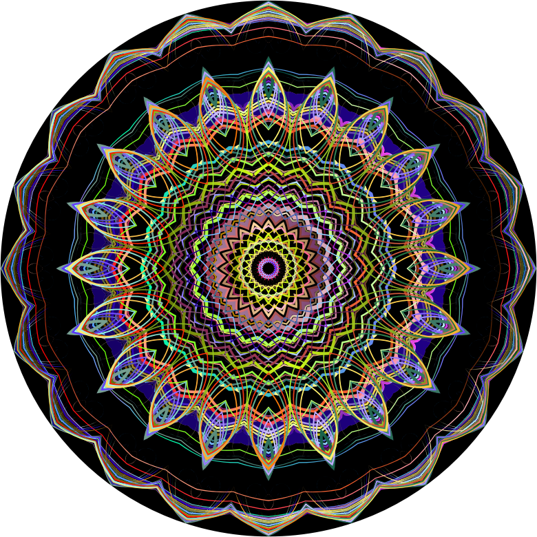 Prismatic Geometric Mandala