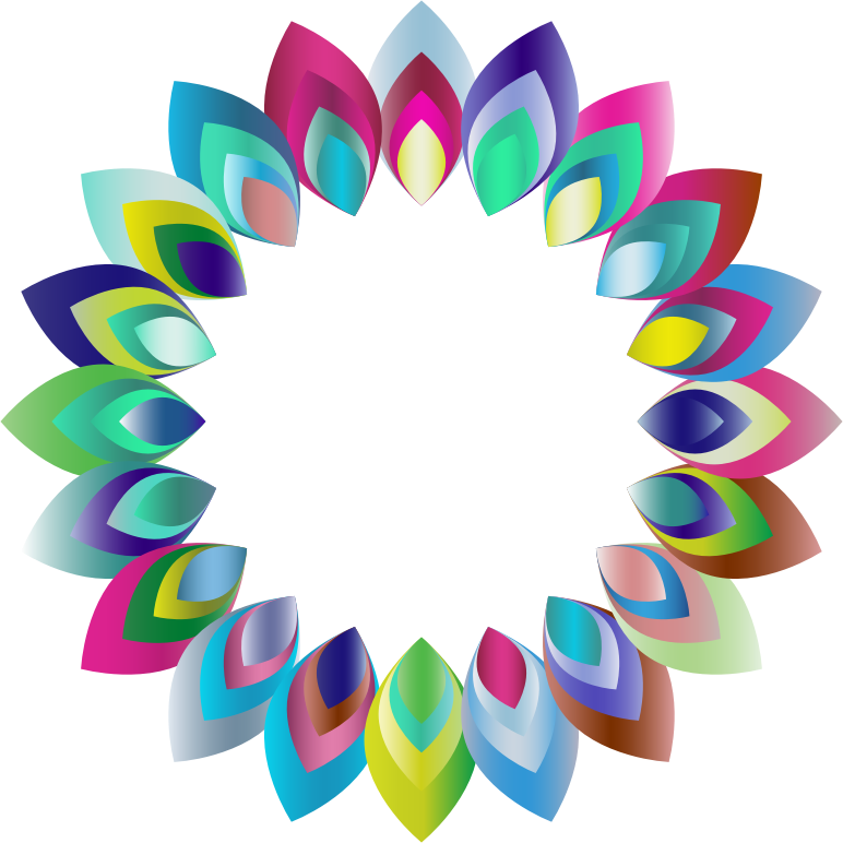 Prismatic Abstract Blossom 3