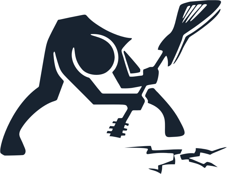 Breaking Ground With Guitar Silhouette