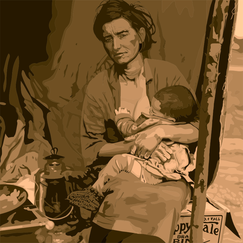 Migrant Mother By Heblo
