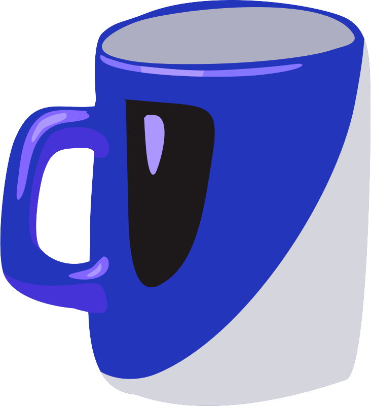 Blue mug