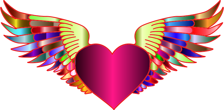 Prismatic Flying Heart 2