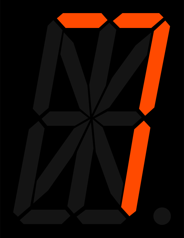 16 segment display - 7