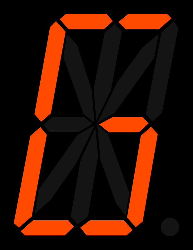 16 segment display - G