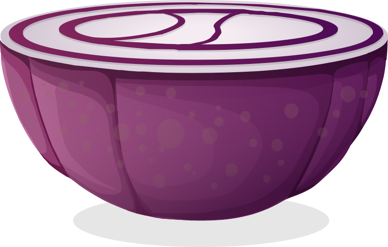 Half a red onion