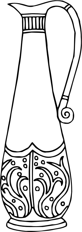 Vase 51 line drawing