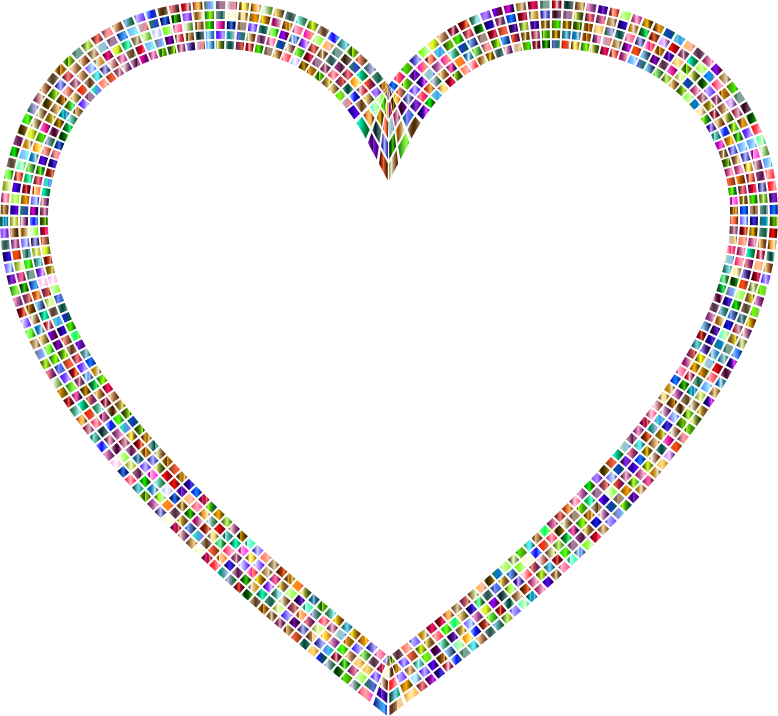 Chromatic Tiles Heart