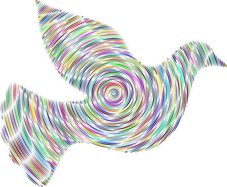 Prismatic Peace Dove Concentric