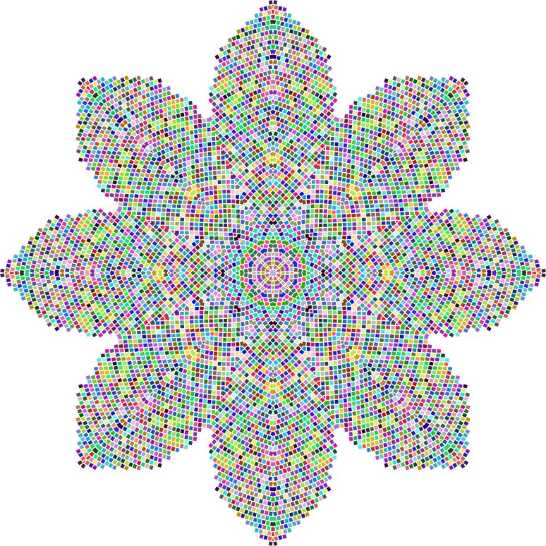 Prismatic Tiles Geometric Design