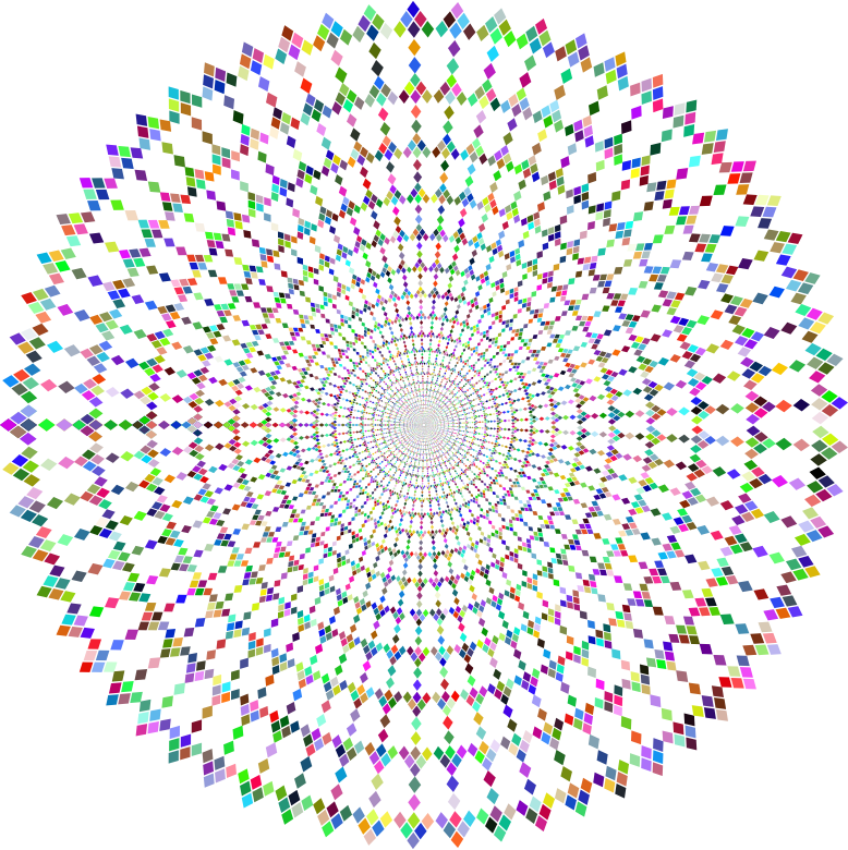 Prismatic Abstract Vortex 48 No Background