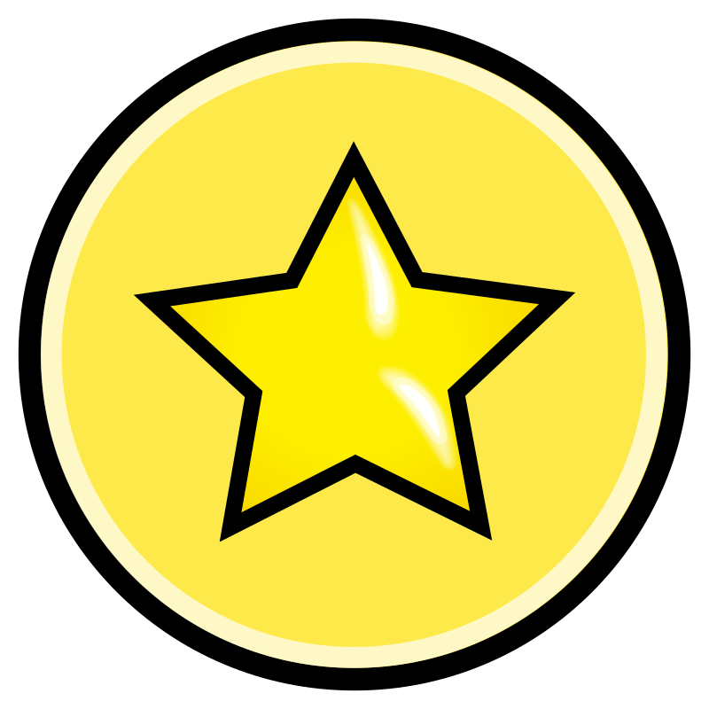 Button - Review (yellow & black)