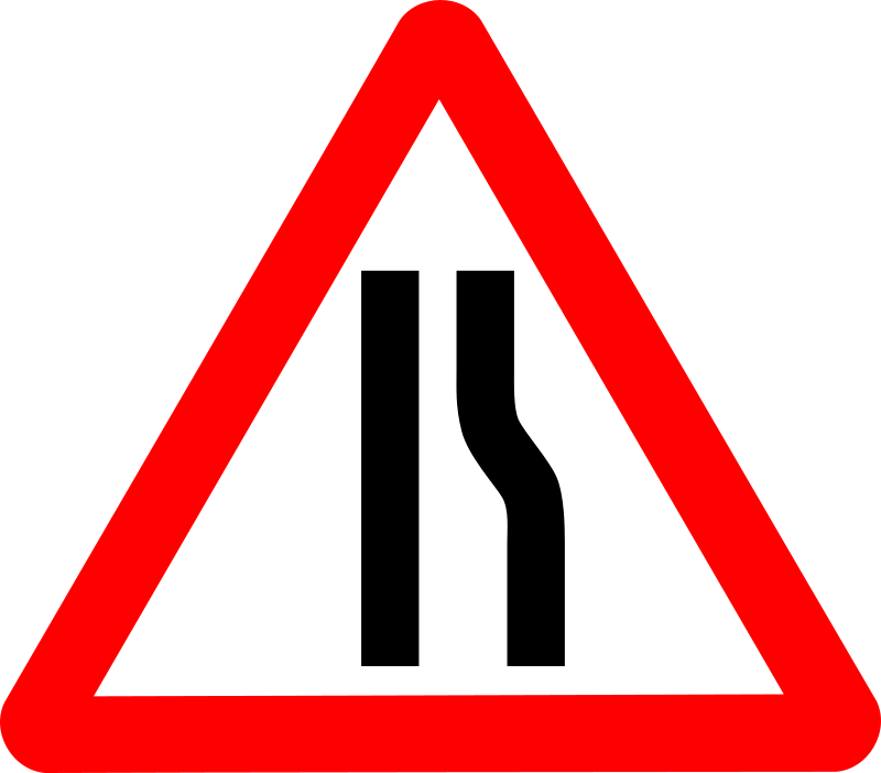 Roadsign narrows