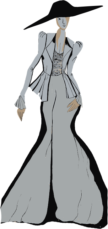 Vintage Stylized Woman Illustration