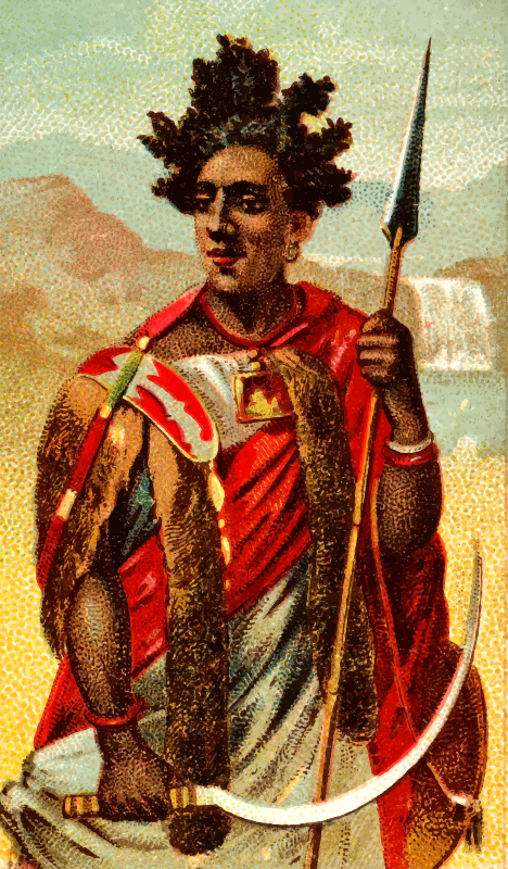 Cigarette card - Abyssinian Spear