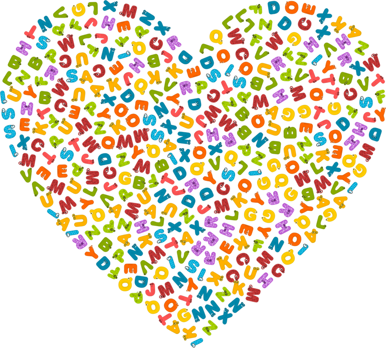 Animals Alphabet Heart