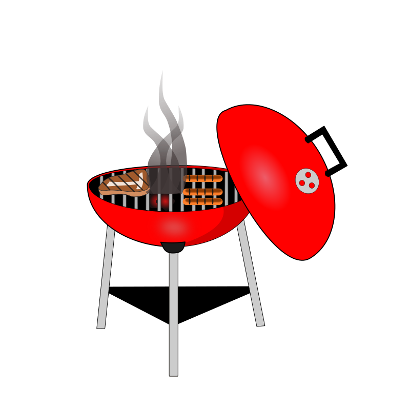 Red BBQ Grill