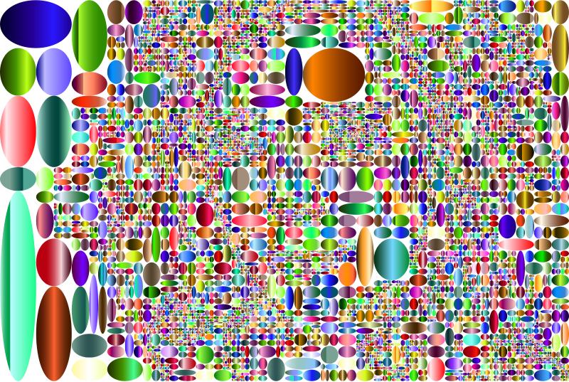 Random Ellipse Background Prismatic 3